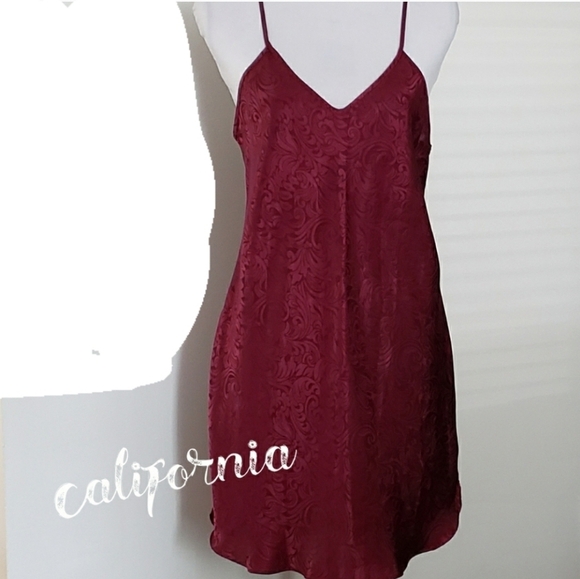 Vintage Intimate Affairs Cali Satin Damask Lingerie Sleep Loungewear Luxury Sexy - Picture 8 of 9